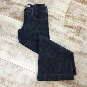 Cache Wide Leg Blue Jeans